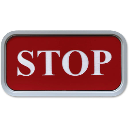 Xstamper Designer Wall/Door Sign - 4’’x2’’ Rectangular Gray Plastic - Signs & Nameplates