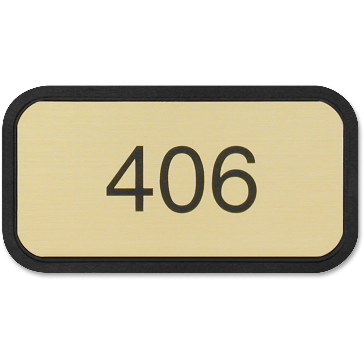 Xstamper Designer Wall/Door Sign - 4’’x2’’ Rectangular Rounded Corner - Black - Signs & Nameplates