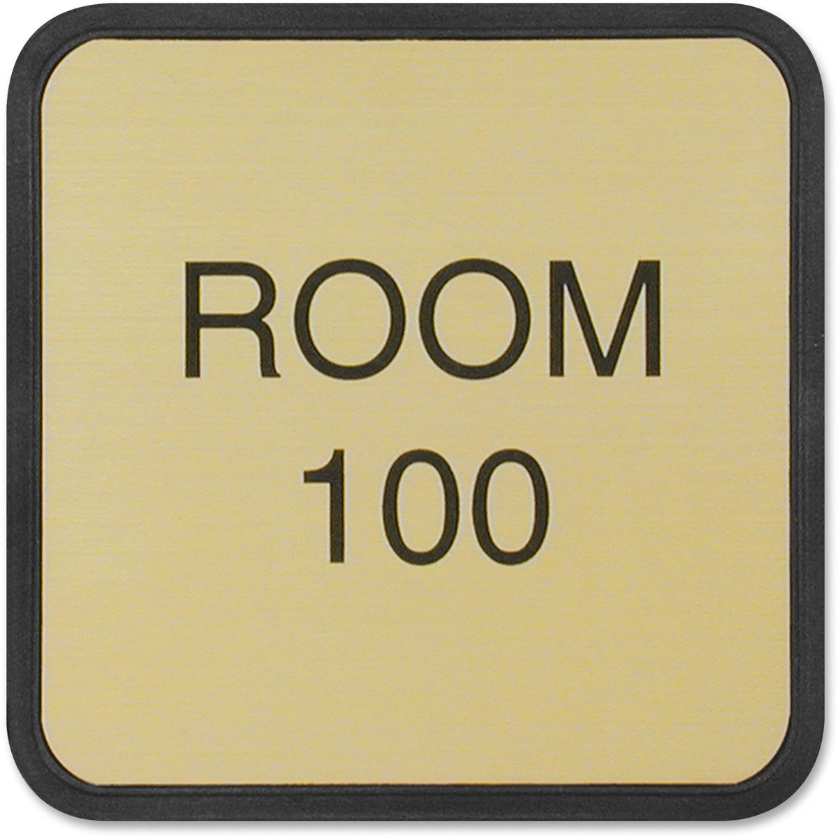 Xstamper Designer Wall/Door Sign - 4x4’’ Square Rounded Corners - Signs & Nameplates