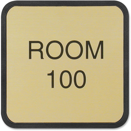 Xstamper Designer Wall/Door Sign - 4x4’’ Square Rounded Corners - Signs & Nameplates