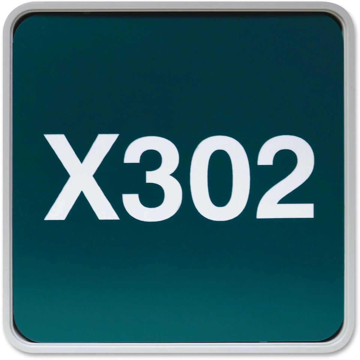 Xstamper Designer Wall/Door Sign - 6x6 Square Gray Plastic - Signs & Nameplates