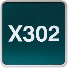 Xstamper Designer Wall/Door Sign - 6x6 Square Gray Plastic - Signs & Nameplates