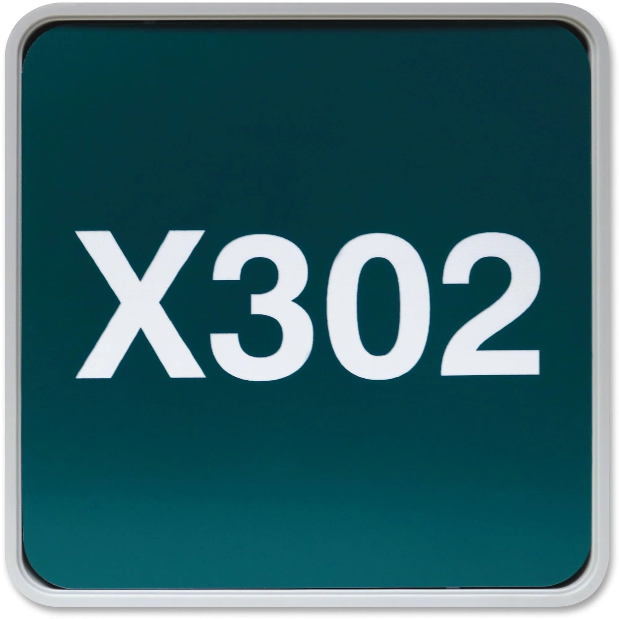 Xstamper Designer Wall/Door Sign - 6x6 Square Gray Plastic - Signs & Nameplates