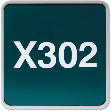 Xstamper Designer Wall/Door Sign - 6x6 Square Gray Plastic - Signs & Nameplates
