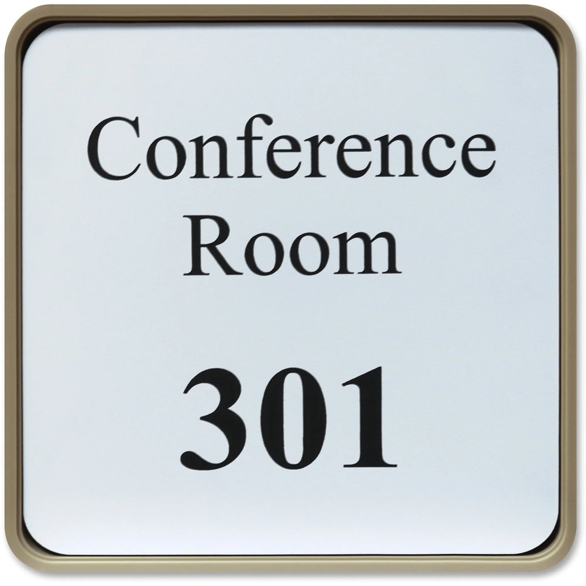Xstamper Designer Wall/Door Sign - 6x6 Square Rounded Corner - Almond - Signs & Nameplates