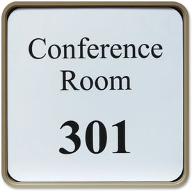 Xstamper Designer Wall/Door Sign - 6x6 Square Rounded Corner - Almond - Signs & Nameplates