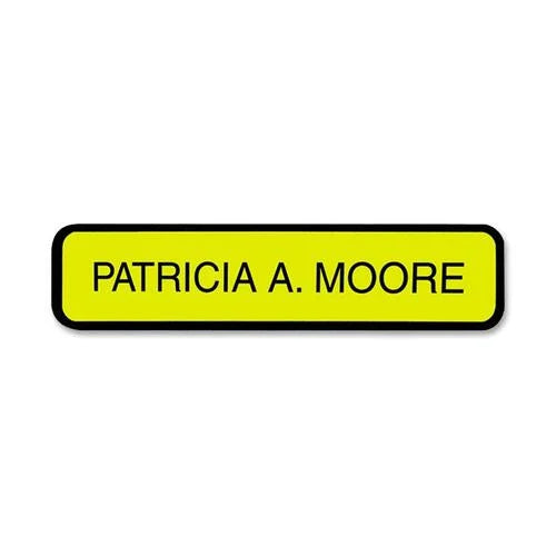 Xstamper Designer Wall Sign - 10’’ x 2’’ - Black Plastic - Wall/Door Mount - Signs & Nameplates