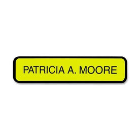 Xstamper Designer Wall Sign - 10’’ x 2’’ - Black Plastic - Wall/Door Mount - Signs & Nameplates