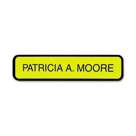 Xstamper Designer Wall Sign - 10’’ x 2’’ - Black Plastic - Wall/Door Mount - Signs & Nameplates