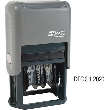Xstamper Economy 4-Year Dater Date Stamp - Black Plastic - Daters