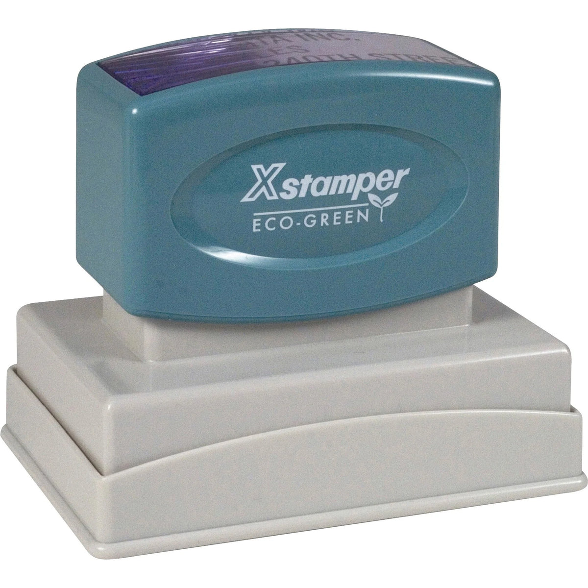 Xstamper Large Custom Endorsement Stamp - Personalized Message - 1.50’’ x 2.50’’ - Recycled - Address & Office Stamps