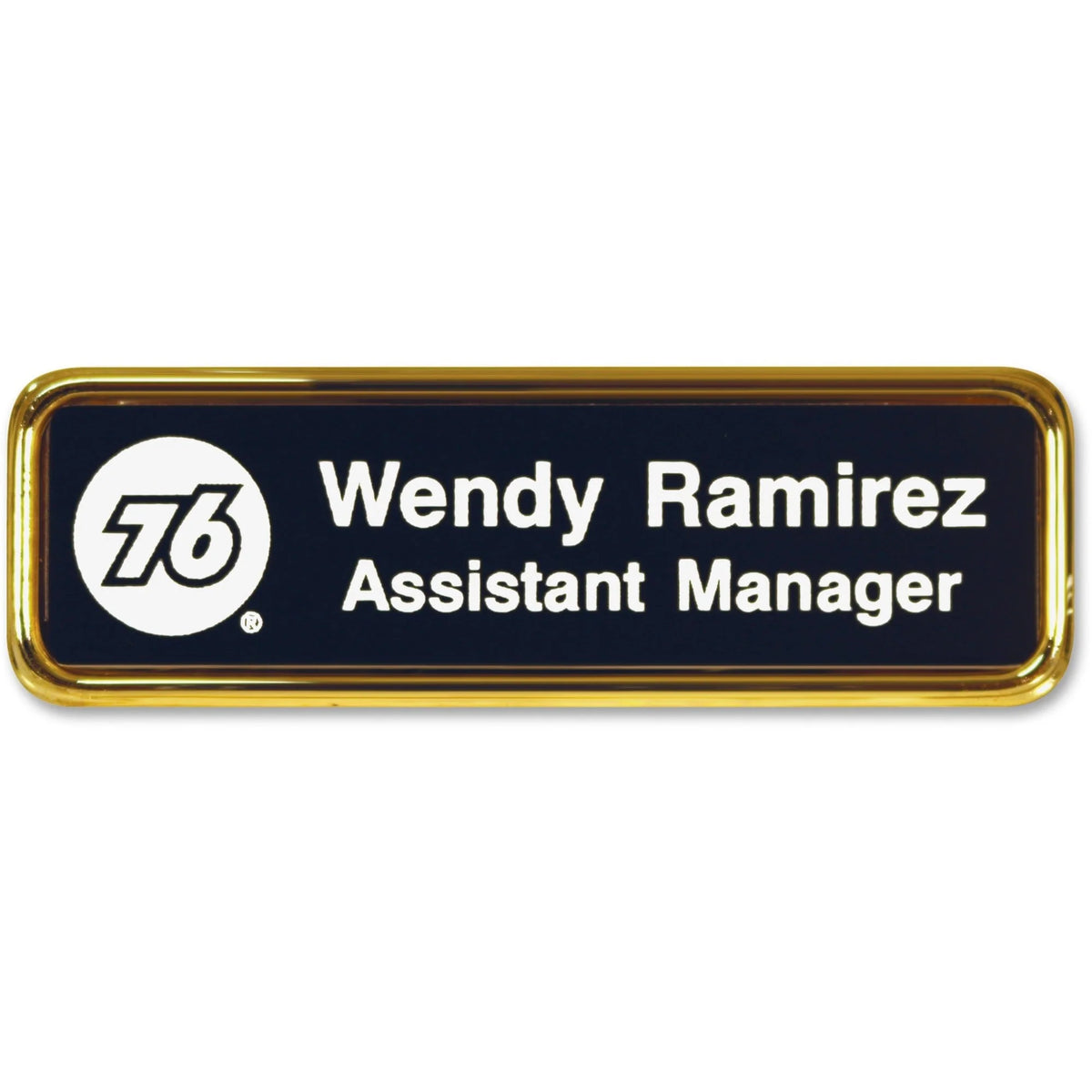 Xstamper Logo Frame Name Badge: Design 1.5’’ x 3’’ Rectangular Shape - ID Badges & Supplies
