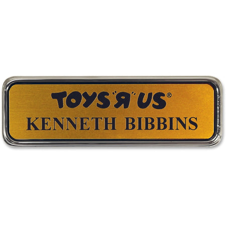 Xstamper Logo Frame Name Badge - Durable Plastic - 1.5’’ x 3’’ Dimensions - ID Badges & Supplies