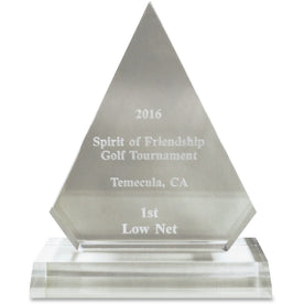 Xstamper Pinnacle Acrylic Award - Laser Compatible - Assorted Color - Certificates & Seals