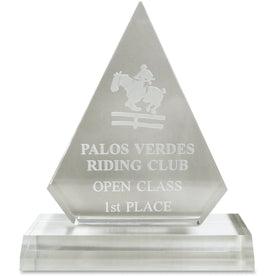 Xstamper Pinnacle Acrylic Award - Laser Compatible - Assorted Colors - Certificates & Seals