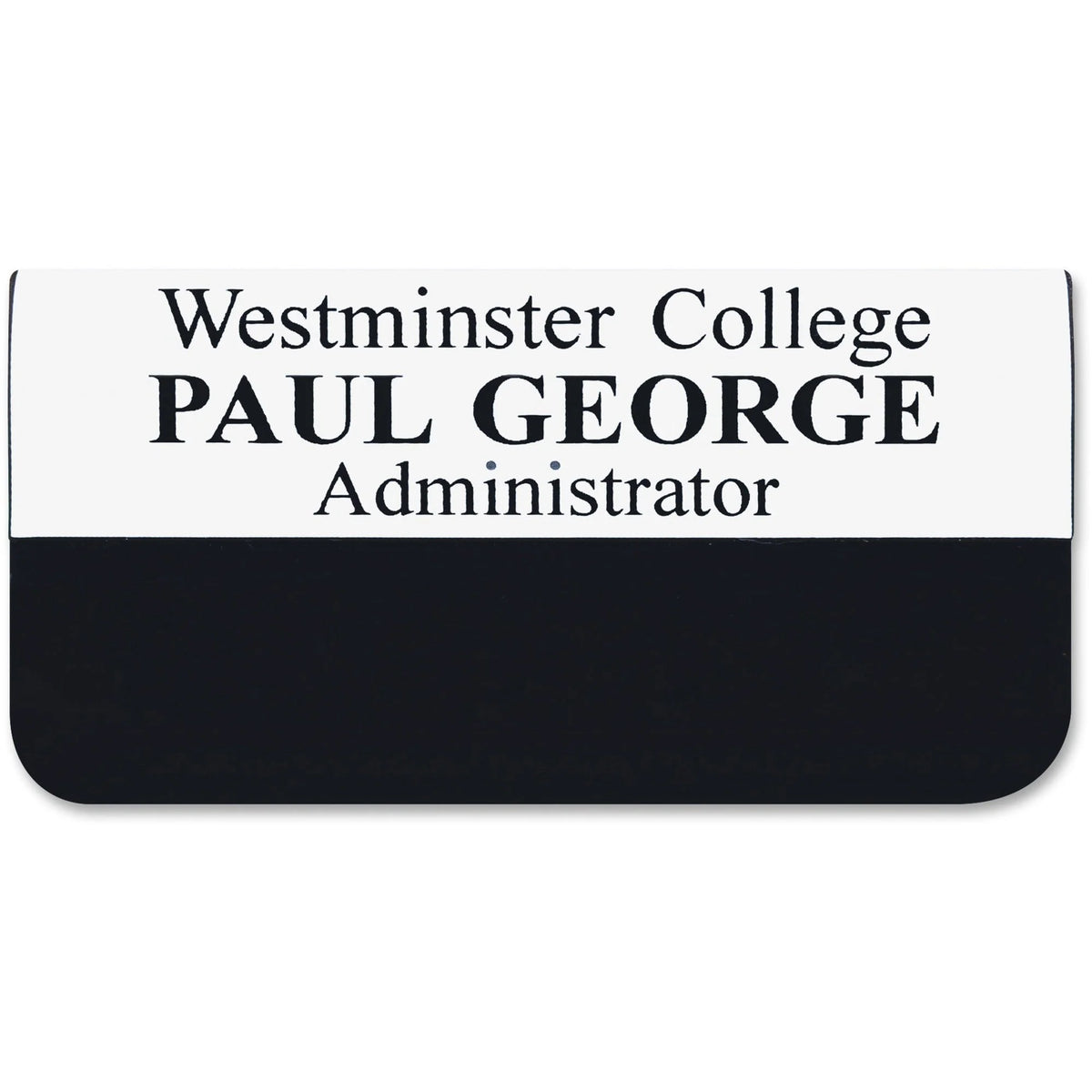 Xstamper Pocket Name Badge: Durable Plastic 1.5’’ x 3’’ Rectangular Shape - ID Badges & Supplies