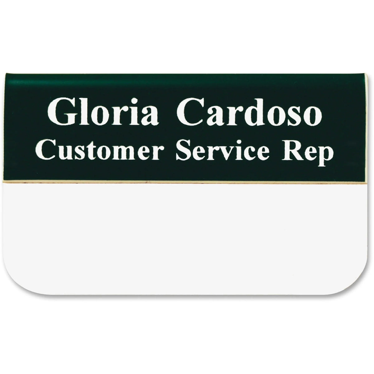 Xstamper Pocket Name Badge: Logo Design 1.5’’ x 3’’ Rectangular Shape - ID Badges & Supplies