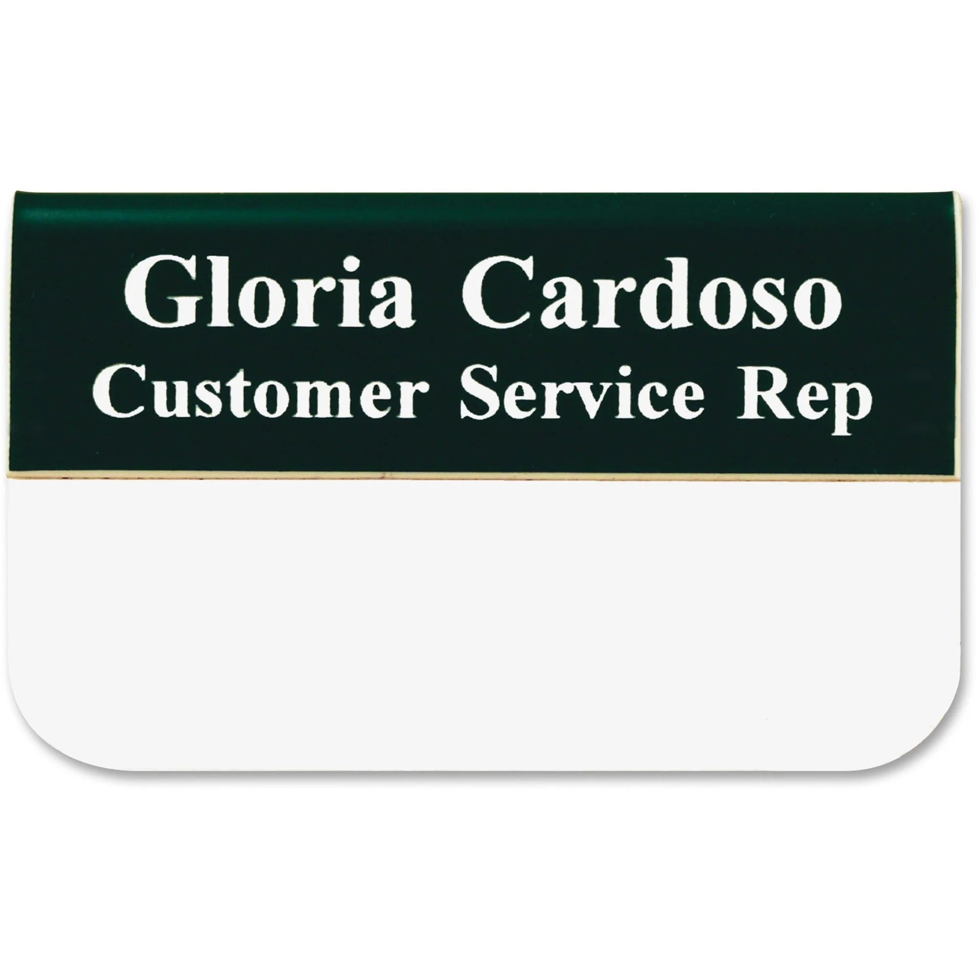 Xstamper Pocket Name Badge: Logo Design 1.5’’ x 3’’ Rectangular Shape - ID Badges & Supplies
