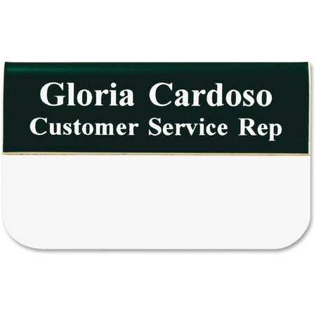 Xstamper Pocket Name Badge: Logo Design 1.5’’ x 3’’ Rectangular Shape - ID Badges & Supplies