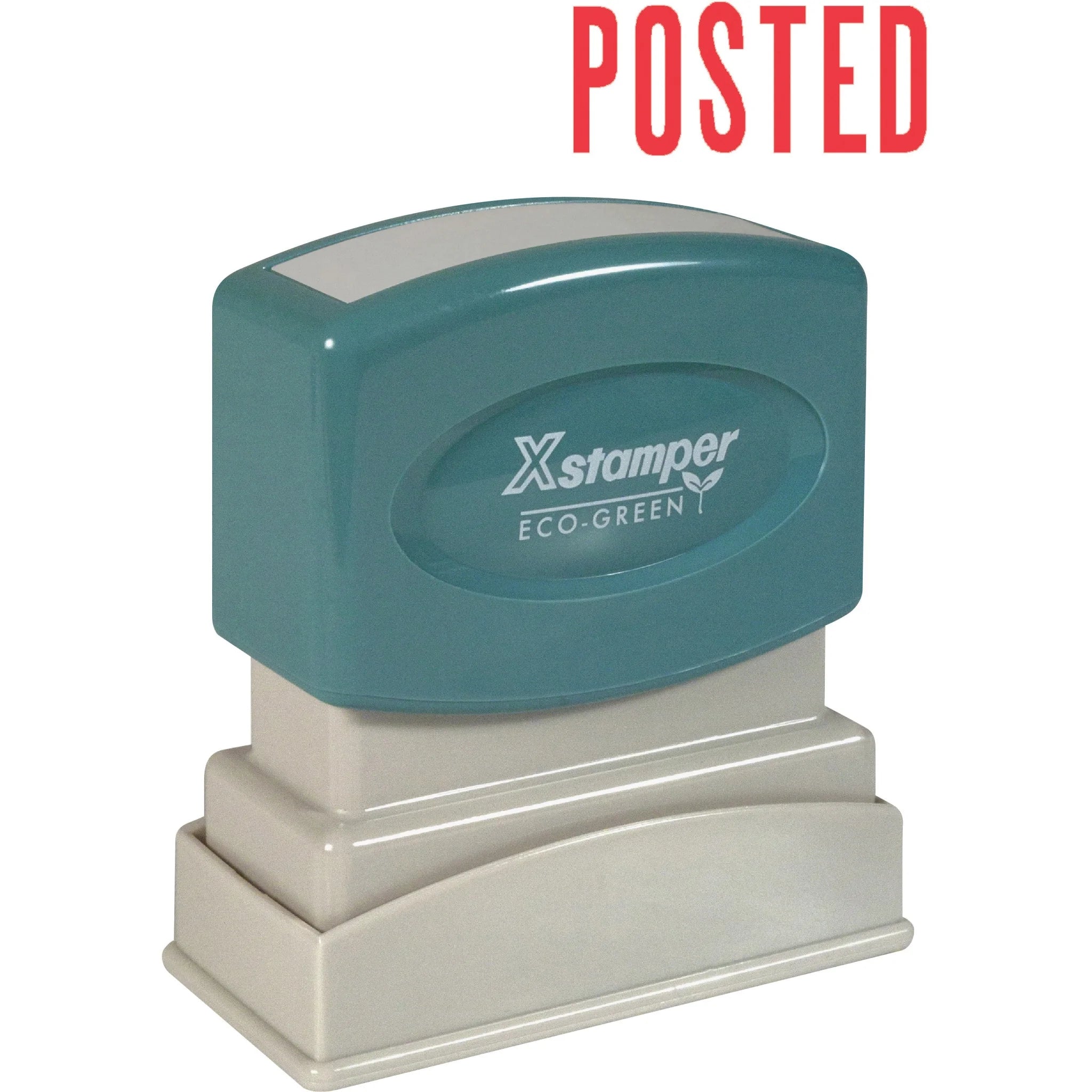 Xstamper POSTED Message Stamp - Red Recycled - 0.50’’ x 1.63’’ - 100000 Impressions - Address & Office Stamps