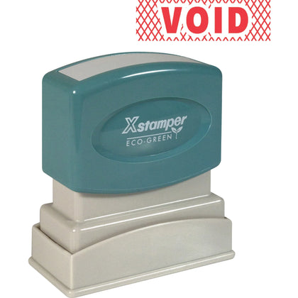 Xstamper Pre-Inked VOID Message Stamp - Red - Recycled - Address & Office Stamps