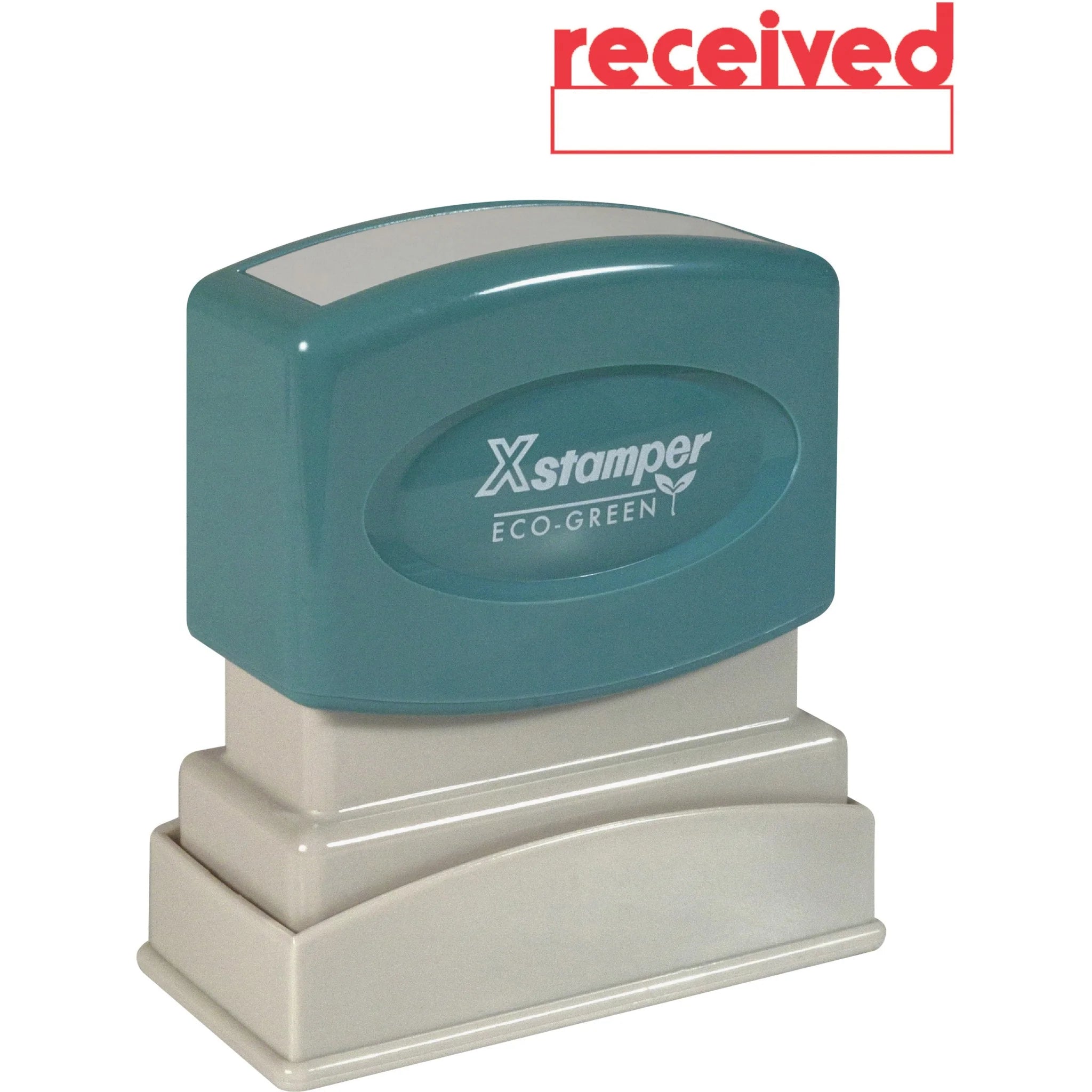Xstamper RECEIVED Message Stamp - Red - Recycled - 1 Each - Address & Office Stamps