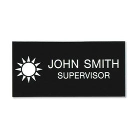 Xstamper Standard Logo Name Badges - Plastic Badge - 3’’ x 1.5’’ - ID & Supplies