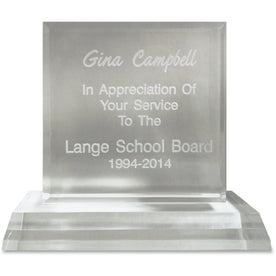 Xstamper Trinity Acrylic Award - Laser Compatible - Assorted Colors - Certificates & Seals