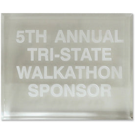 Xstamper Trinity Acrylic Award Paperweight - Laser Compatible - 5’’ x 4’’ - Assorted - Certificates & Seals