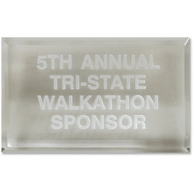 Xstamper Trinity Paperweight Acrylic Award - Laser Compatible - Assorted - Certificates & Seals