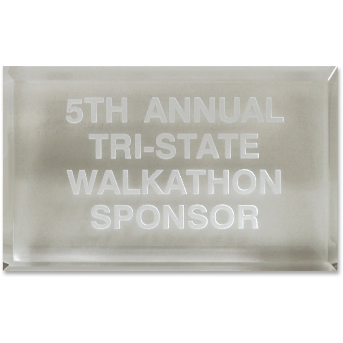Xstamper Trinity Paperweight Acrylic Award - Laser Compatible - Assorted - Certificates & Seals