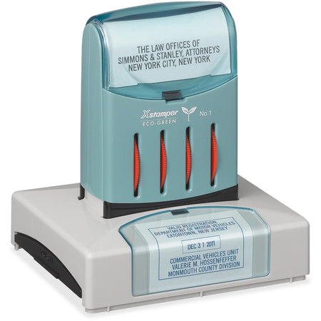Xstamper VersaDater Pre-inked Date Stamp - Message/Date - 1.75’’ x 2.50’’ - 50000 Impressions - Daters