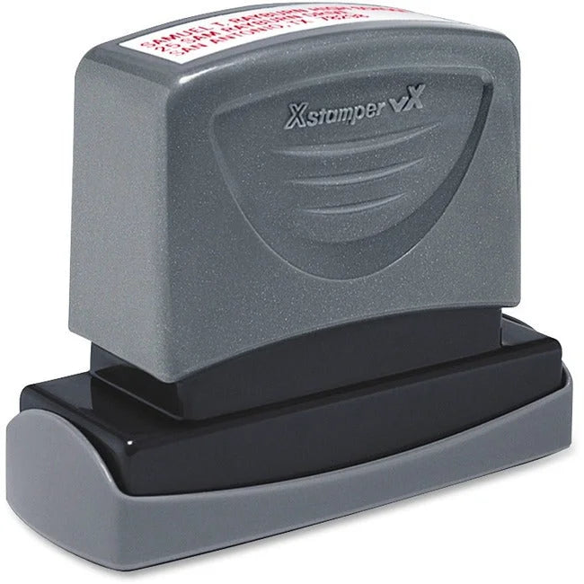 Xstamper VX Pre-inked Business Address Stamp: Custom Message Stamp - & Office Stamps