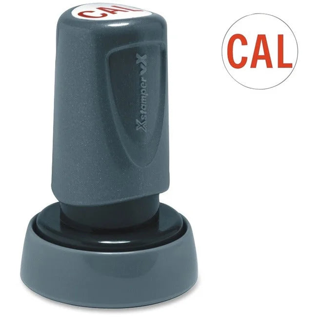 Xstamper VX Pre-inked Round Stamp: Custom Message - 0.87’’ Diameter - Address & Office Stamps