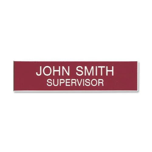 Xstamper Xecutives Name Badges: 3’’ x 0.8’’ Plastic - 1 Badge - ID Badges & Supplies