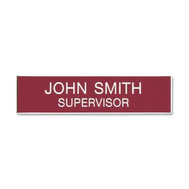 Xstamper Xecutives Name Badges: 3’’ x 0.8’’ Plastic - 1 Badge - ID Badges & Supplies