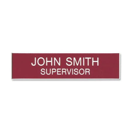 Xstamper Xecutives Name Badges: 3’’ x 0.8’’ Plastic - 1 Badge - ID Badges & Supplies