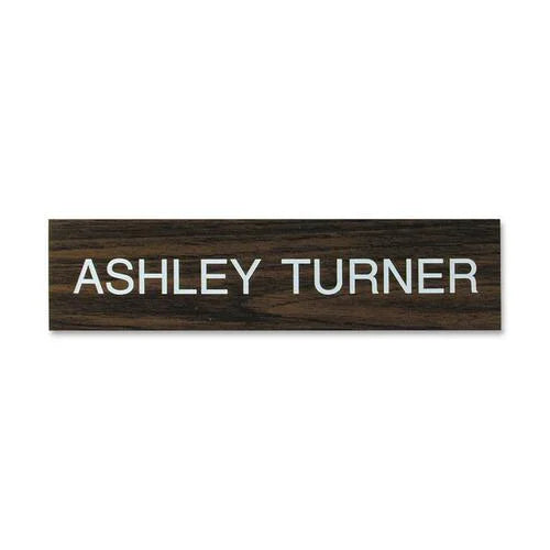Xstamper Xecutives Name Plates: Wall-Mountable Plastic 10’’ x 2’’ - Signs & Nameplates