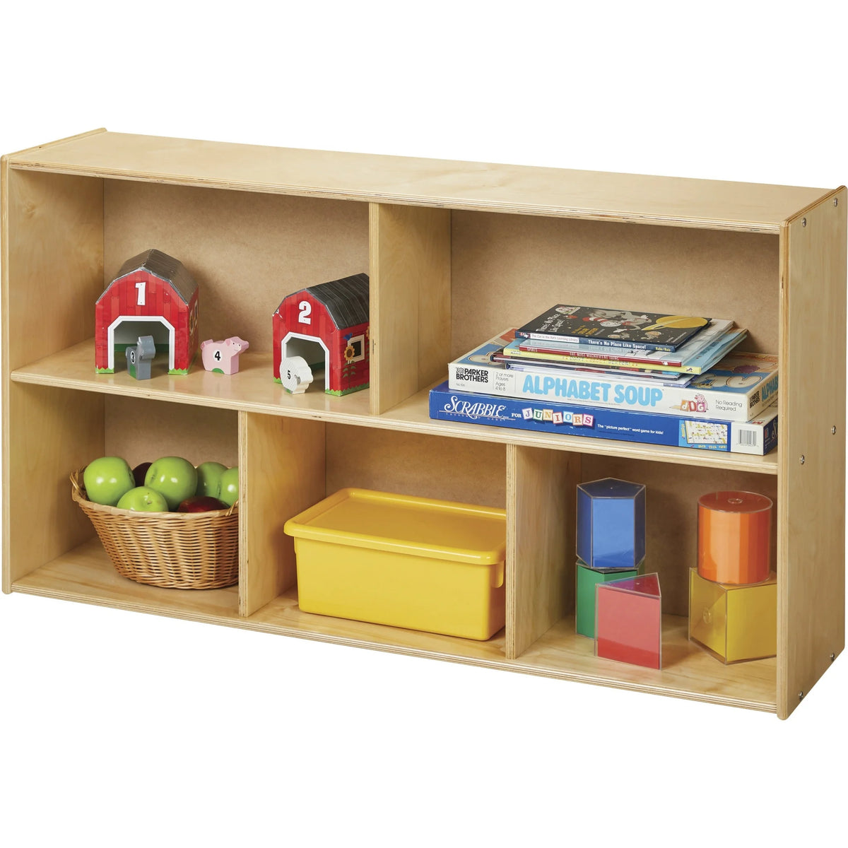 young 3-Shelf Storage Unit: Baltic Hardboard Eco-Friendly Durable - Cubbies &