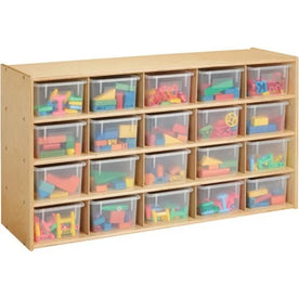 Young Time Cubbie Storage Unit: 20-Compartment Organizer for Kids’ Items - Cubbies &