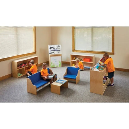 young Time Straight Shelf Storage Unit - Durable Baltic Laminate - 2 Shelves - 26.50’’ x 48’’ 12’’ - Cubbies &