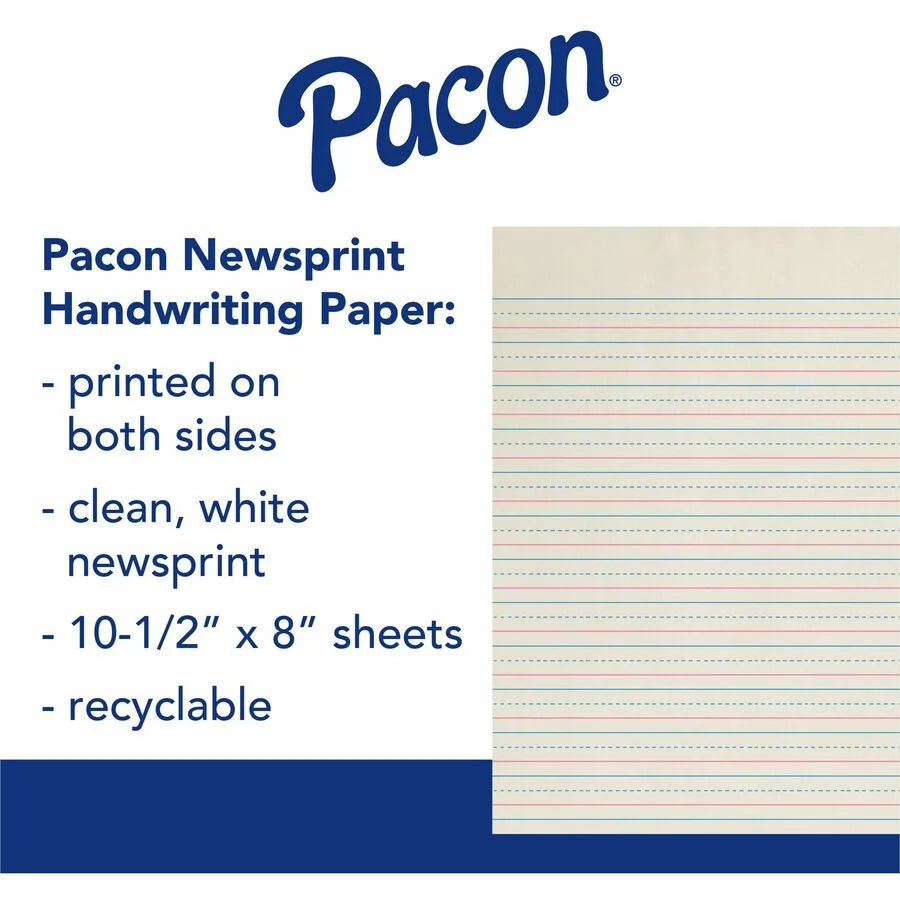 Zaner-Bloser Broken Midline Ruled Paper - 1.13’’ - 500 Sheets - Handwriting & Pads