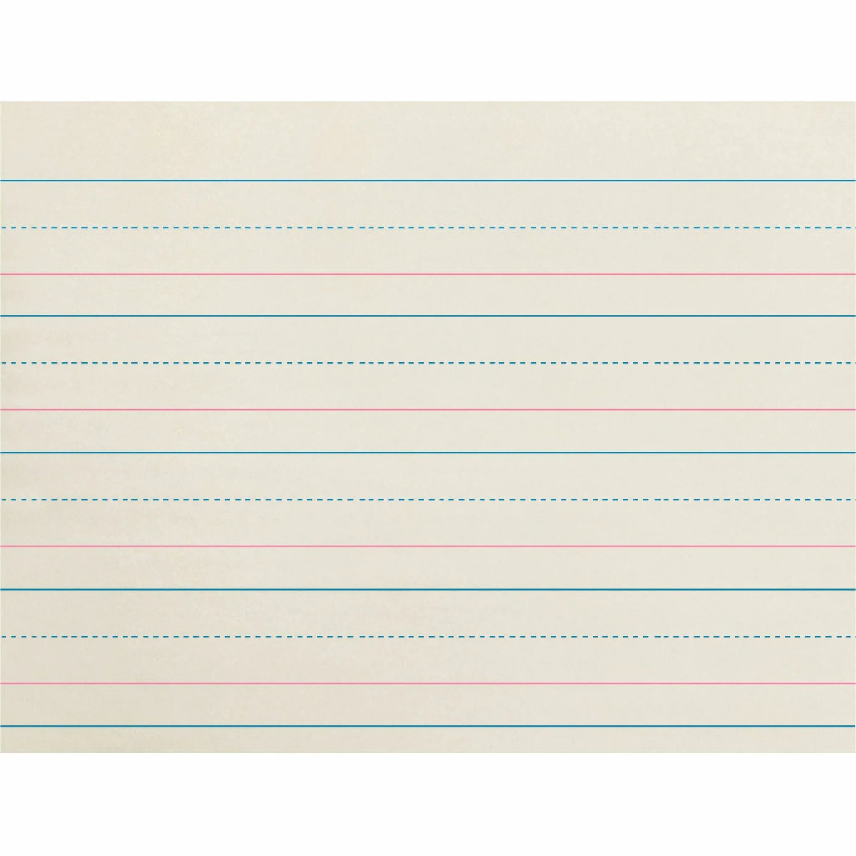 Zaner-Bloser Broken Midline Ruled Paper - 1.13’’ - 500 Sheets - Handwriting & Pads