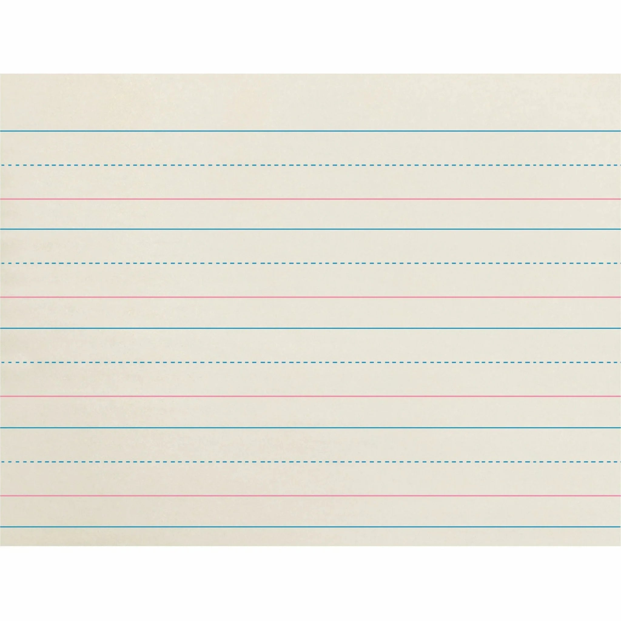 Zaner-Bloser Broken Midline Ruled Paper - 1.13’’ - 500 Sheets - Handwriting & Pads
