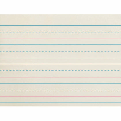 Zaner-Bloser Broken Midline Ruled Paper - 1.13’’ - 500 Sheets - Handwriting & Pads