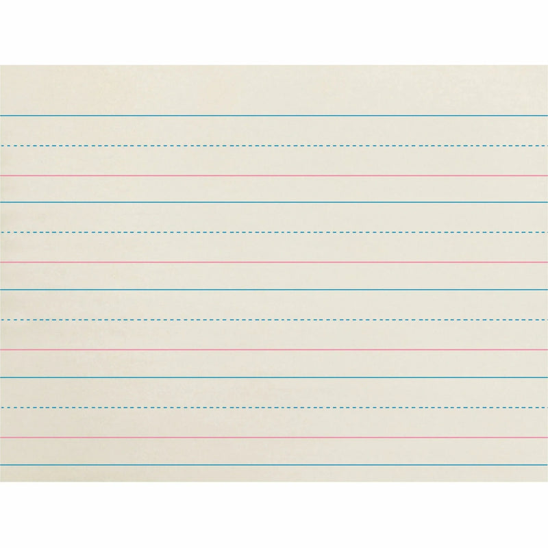 Zaner-Bloser Broken Midline Ruled Paper - 1.13’’ - 500 Sheets - Handwriting & Pads