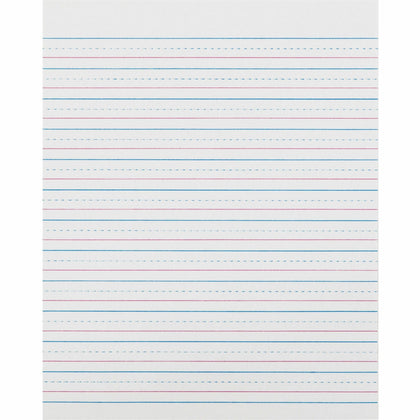 Zaner-Bloser Sulphite Paper: 500 Sheets 0.50’’ Ruled 8’’ x 10 1/2’’ - White - Handwriting Paper & Pads