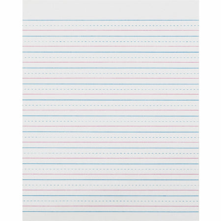 Zaner-Bloser Sulphite Paper: 500 Sheets 0.50’’ Ruled 8’’ x 10 1/2’’ - White - Handwriting Paper & Pads