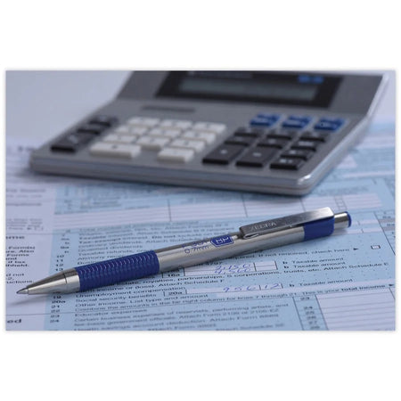 Zebra F-301 Ballpoint Pen: 0.7mm Fine Point Refillable Blue Ink - Pens