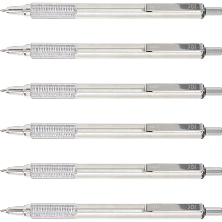 Zebra Pen STEEL 7 Series F-701 Retractable Ballpoint Pen - 2000